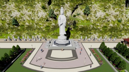 Động thổ xây dựng tôn tượng Bồ tát Quán Thế Âm lớn nhất ở khu vực miền Tây Nam bộ